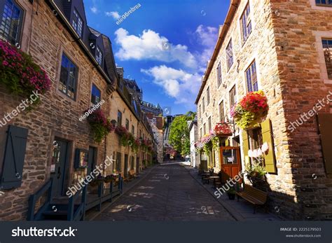 Canada Old Quebec City Tourist Attractions Stock Photo 2225179503 ...