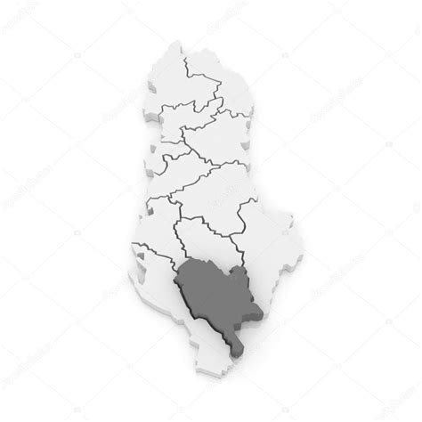 Map of Gjirokastra. Albania. — Stock Photo © Tatiana53 #62221529