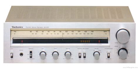 Technics SA 202 AM FM Stereo Receiver Manual HiFi Engine