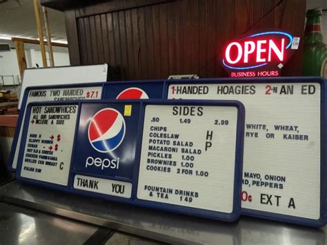 Pair Of Pepsi Menu Boards