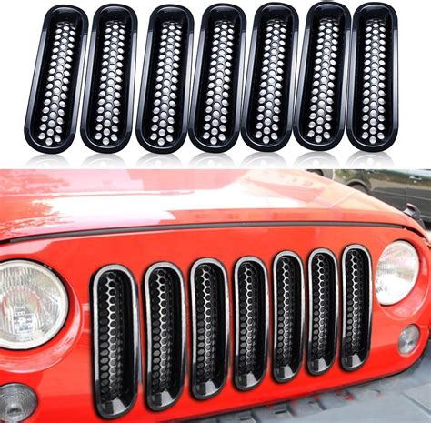 Amazon MICTUNING 7pcs Black Front Grill Mesh Grille Insert Kit For