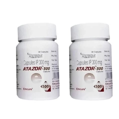 Atazanavir Atazor 300 Mg Capsule Prescription Packaging Type Bottle