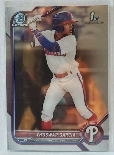 Yhoswar Garcia Ungraded Bowman Chrome Prospects