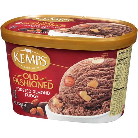 Kemps Old Fashioned Toasted Almond Fudge Ice Cream Oz Shipt