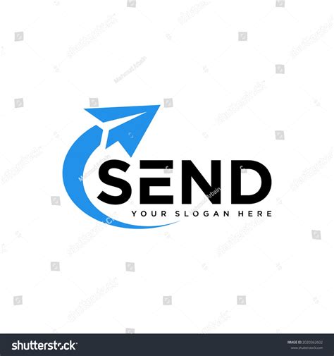 Send Message Logo Design Vector Stock Vector (Royalty Free) 2020362602 ...