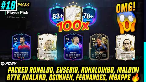 Omg Packed Ronaldo Eusebio Haaland Saka Opening X Icon Picks