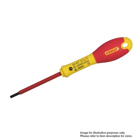 Stanley Fatmax Screwdriver Insulated Parallel 4mm X 100mm Vde