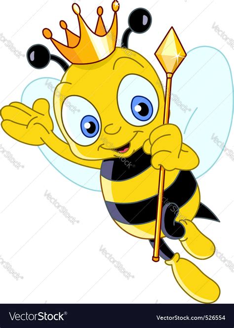 Queen Bee Royalty Free Vector Image Vectorstock