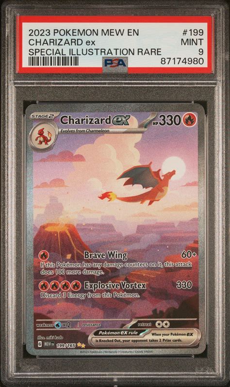 2023 Pokemon Mew En 151 199 Charizard Ex Special Illustration Rare Psa