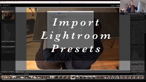 How To Import Downloaded Lightroom Presets Into Adobe Lr Lightroom Cc Tutorial Youtube