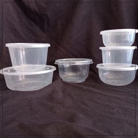 Jual Thinwall Cup Bowl Plastik 200ml 300ml 400ml Food Grade Tutup