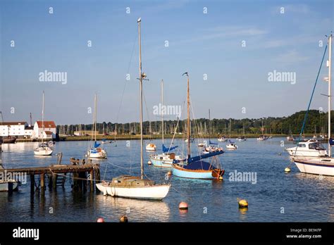 Boats On River Deben Woodbridge Suffolk England Stock Photo Alamy