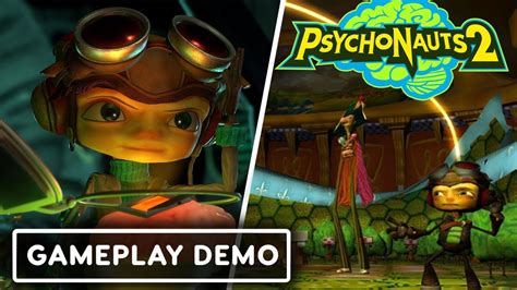 Psychonauts 2 GamePlay 5 Minute First Look GamePlay Demo 2021