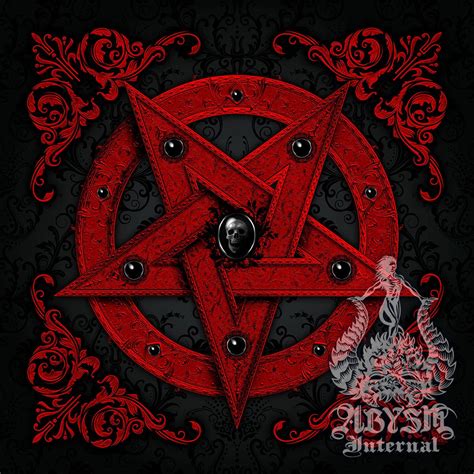 Pentagram [3 Colors] | Satanic Art Prints by Abysm Internal