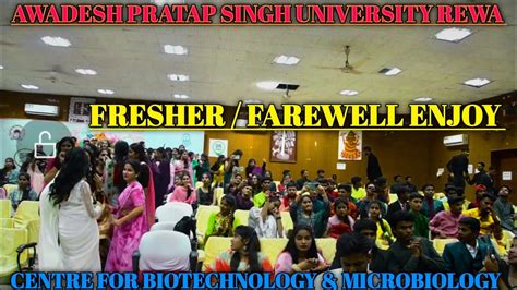 Apsu Llfresher Farewell🌹 Ll Centre For🎓 Biotechnology And Microbiology Ll Enjoy 🥰ll Apus Rewa