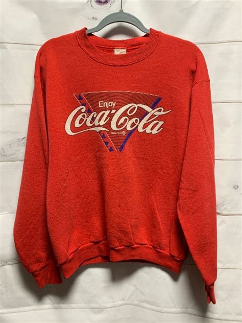 Classic Enjoy Coca Cola Design Pullover Crew Neck Sweatshirt