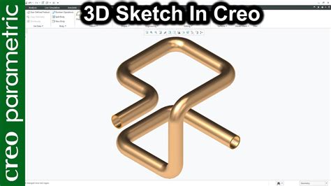 3D Sketch In Creo Parametric YouTube