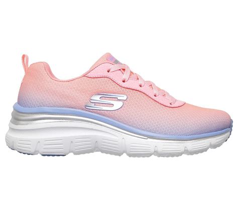 Pink shoes Skechers Memory Foam Women Lift Ombre Mesh Sport Comfort ...