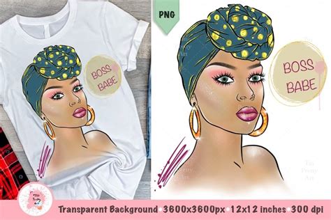 African Boss Babe Sublimation Boss Girl Png