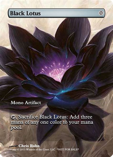 Black Lotus | Mtg altered art, Magic the gathering cards, Magic the ...