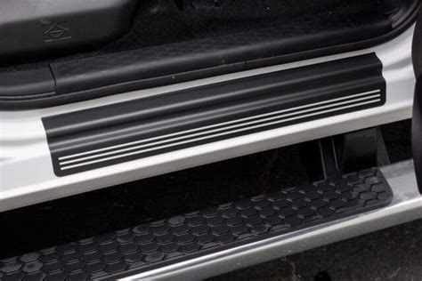 Door Sill Plate Protectors Black Matte Dodge Ram Quad Cab Truck 2500