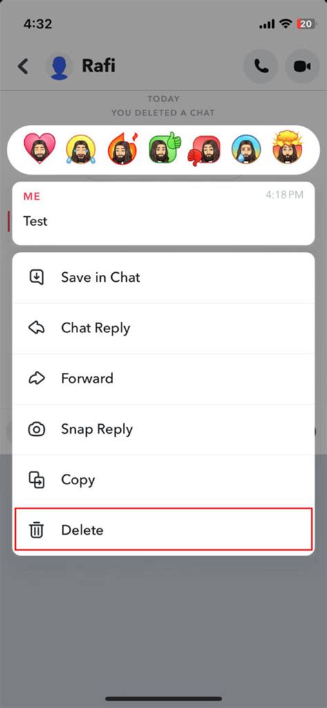 how to delete a convo on snapchat