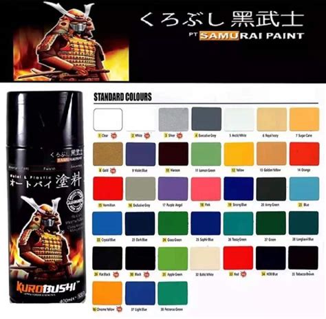 Samurai Spray Paint (Standard Colours) | Lazada