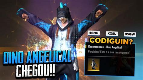 FREE FIRE AO VIVO O DINO MAIS RARO CHEGOU DINO ANGELICAL