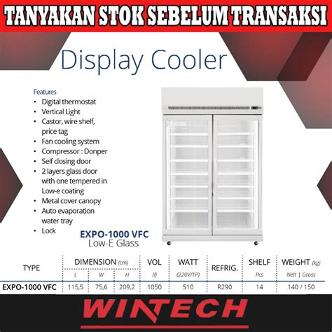 Jual Gea Expo Vfc Display Cooler L Showcase Pintu