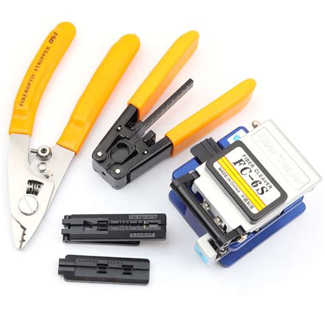 FTTH Optical Fiber Tool Kit With 36000 Cutter FC 6S And Optical Fiber