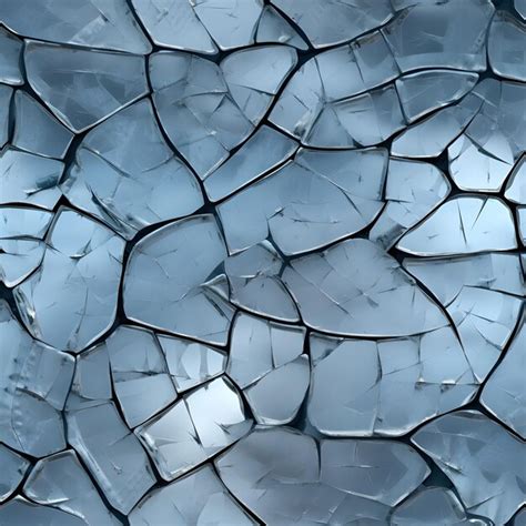 Premium AI Image | Cracked Ice Texture