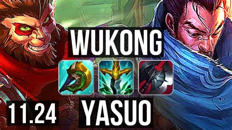 Wukong Vs Yasuo Top Defeat 2 9m Mastery 400 Games Dominating