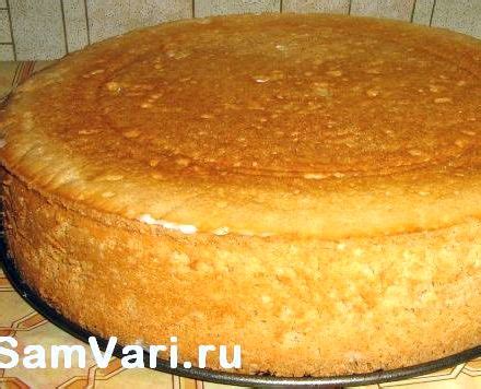 Пышный бисквит для торта рецепт