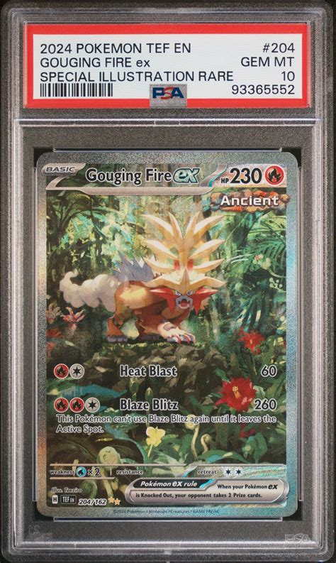 Pokemon Tef En Temporal Forces Gouging Fire Ex Special