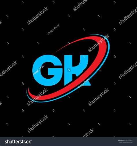 Gk G K Letter Logo Design Initial Letter Gk Royalty Free Stock Vector 1783132916