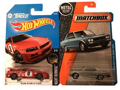 Hot Wheels Need For Speed Set Nissan Skyline GT R R Matchbox Nis Toys Hobbies