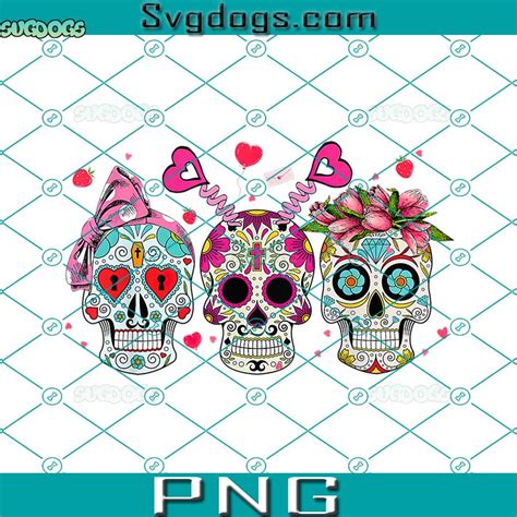 Sugar Skull Lovers Png Valentines Day Couple Matchings Png Skull