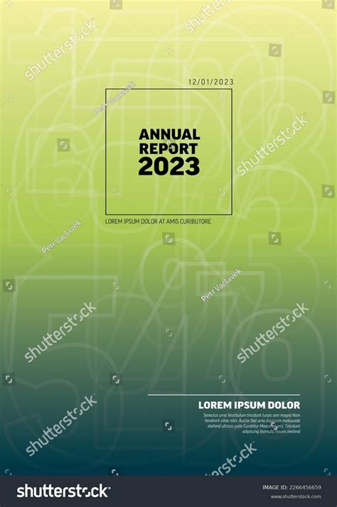 Vector Green Abstract Annual Report Cover Stock Vector Royalty Free 2266456659 Shutterstock