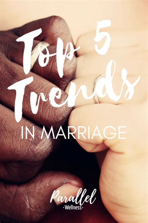 Top 5 Recent Marriage Trends - Parallel Wellness