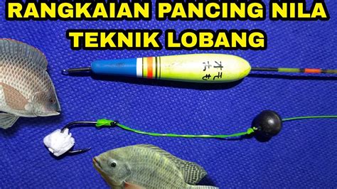 RANGKAIAN PANCING IKAN NILA 1 KAIL TEKNIK LOBANG YouTube