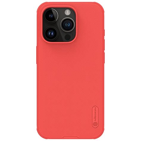 Nillkin Super Frosted Pro Zadní Kryt Pro Apple Iphone 15 Pro Red Without Logo Cutout