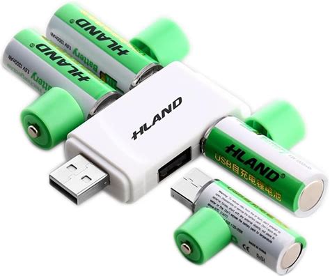 Batteria Ricaricabile Agli Ioni Di Litio Aa Usb V Mwh