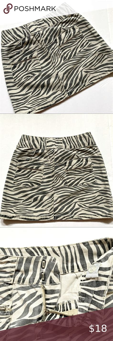 Old Navy Girls Denim Zebra Skirt Sz 7 Old Navy Girls Girls Denim