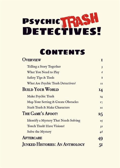 Psychic Trash Detectives – Scryptid Games