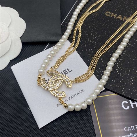 Chanel Double C Necklace Gold For Women Crozus