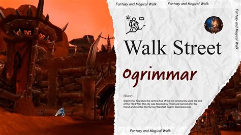 Walking Street Ogrimmar Vanilla Walk Tour World Of Warcraft YouTube