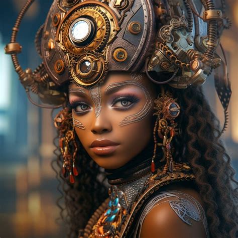 Steampunk African Empress Etsy