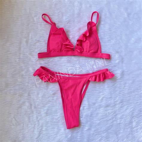 Pink Two Piece Bikini On Carousell