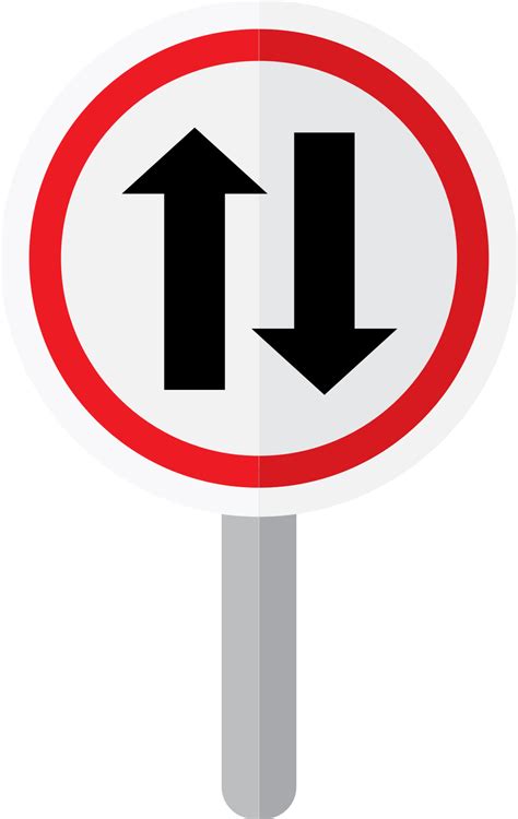 two way road sign 36647420 Vector Art at Vecteezy