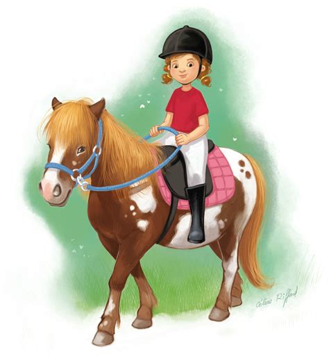 illustration poney Céline Riffard illustratrice jeunesse